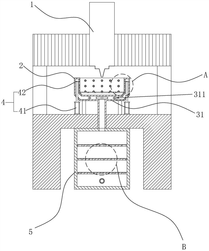 An automatic impurity removal system for precision engraving machines used for parts processing