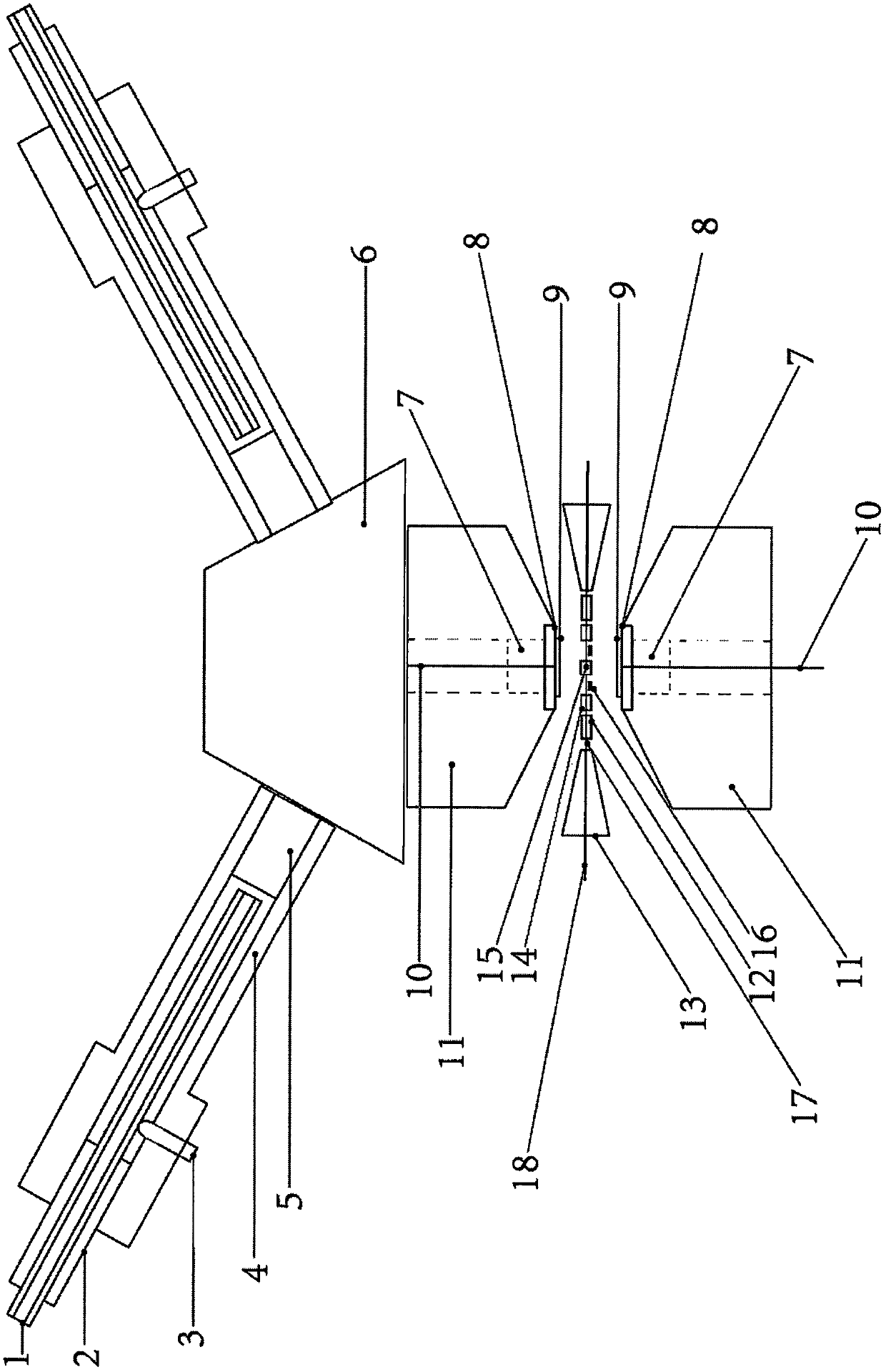 High-pressure sample testing table used for measurement of magneto-optical Kerr effect