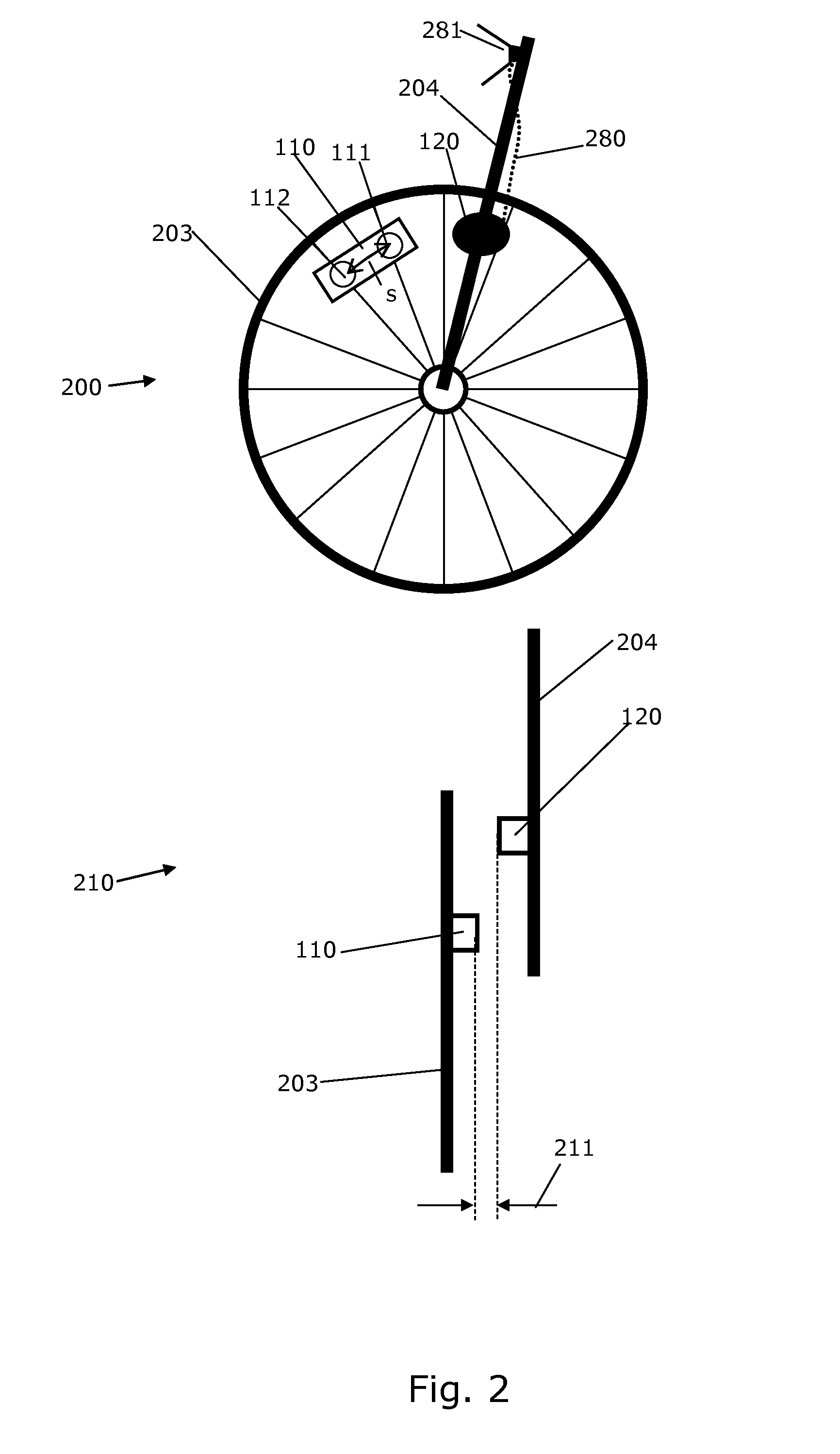 Induction generator for a bi-cycle