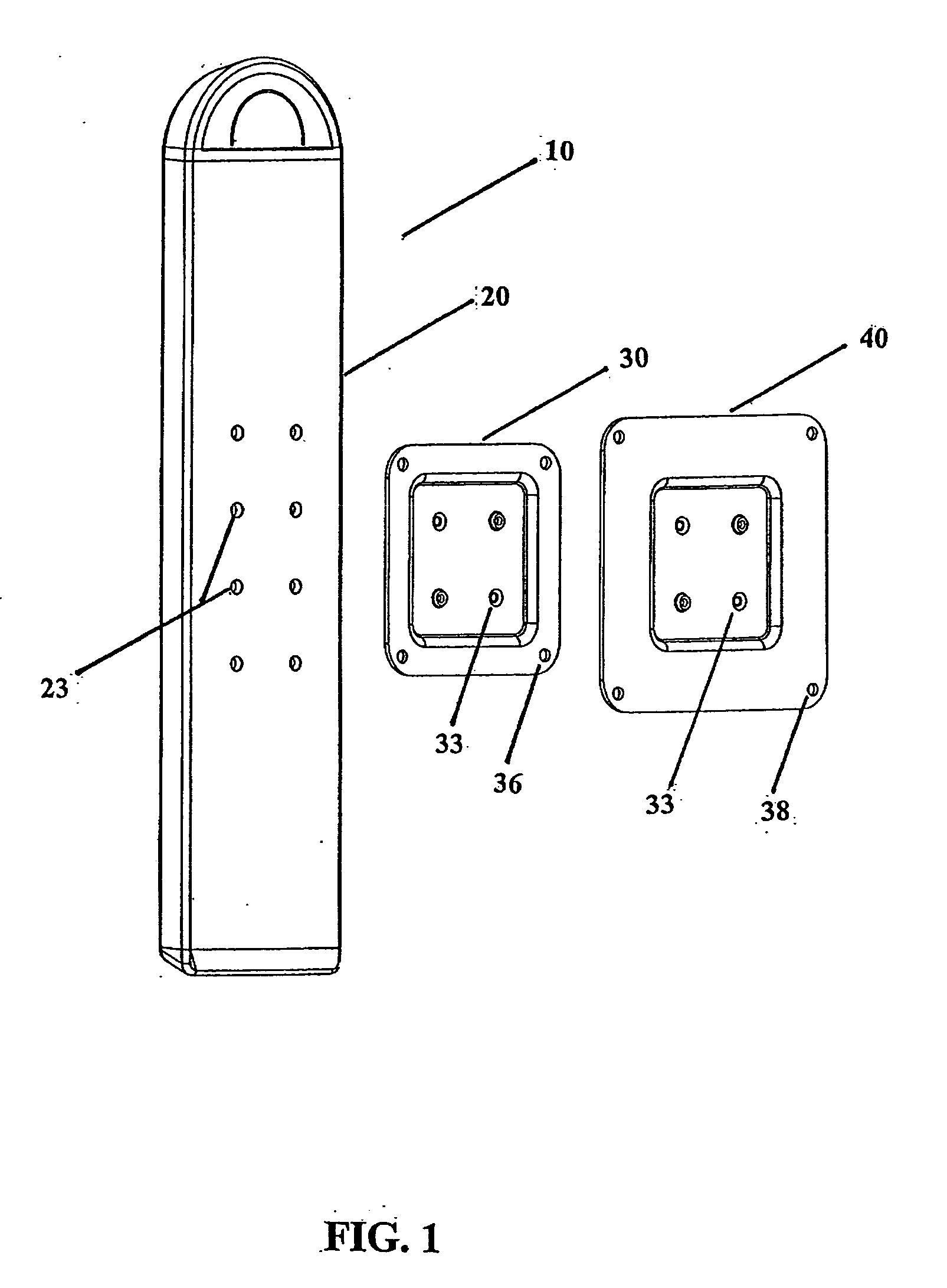 Mechanism for positional adjustment of an attached device