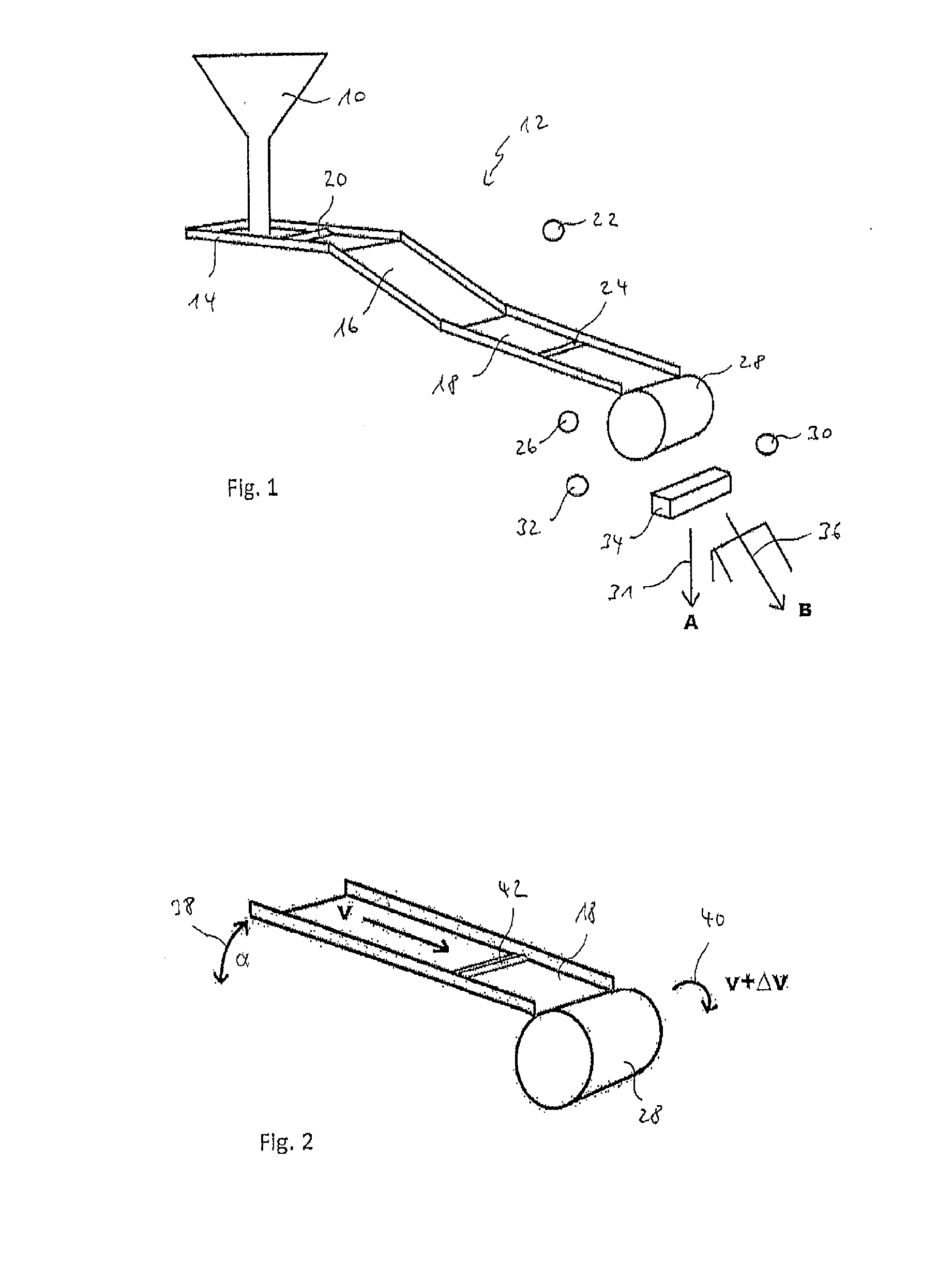 Device and method for sorting bulk material