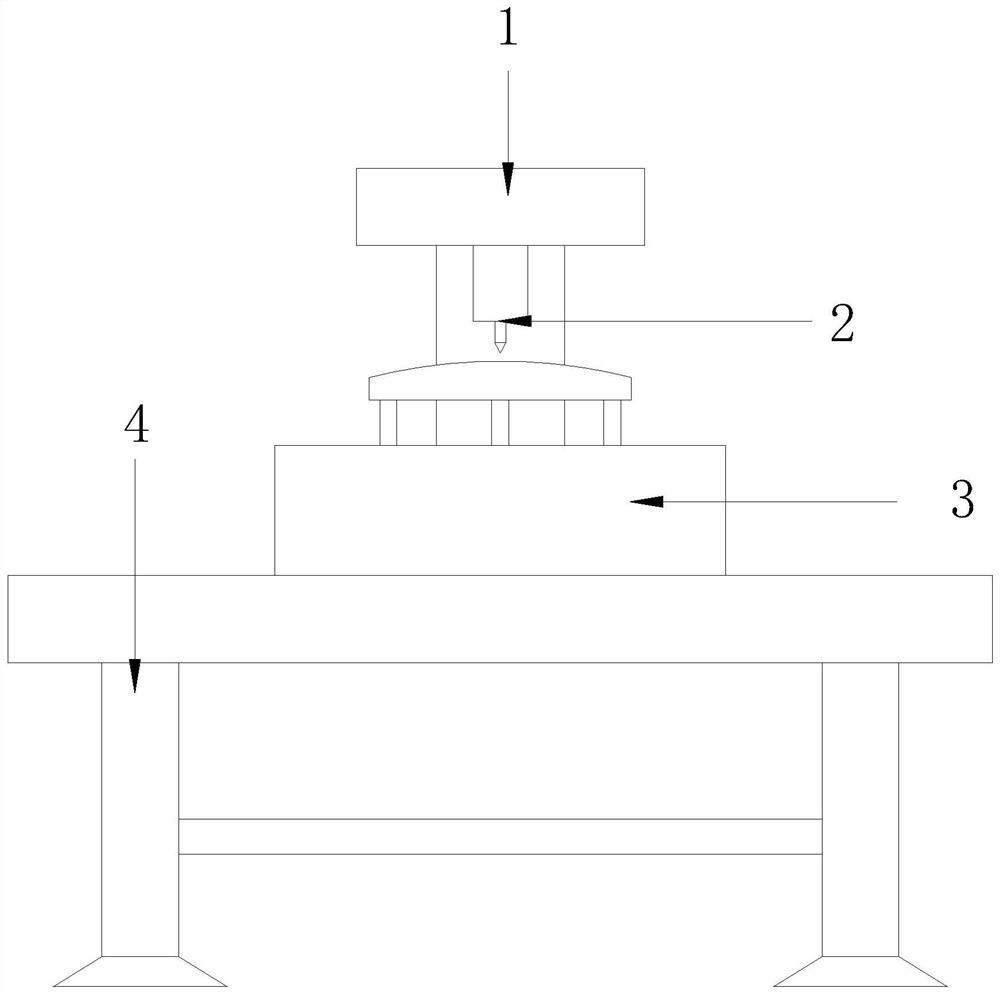 Novel material ceramic plate perforating machine