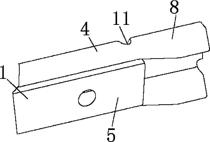 Front connecting structure of vehicle frame