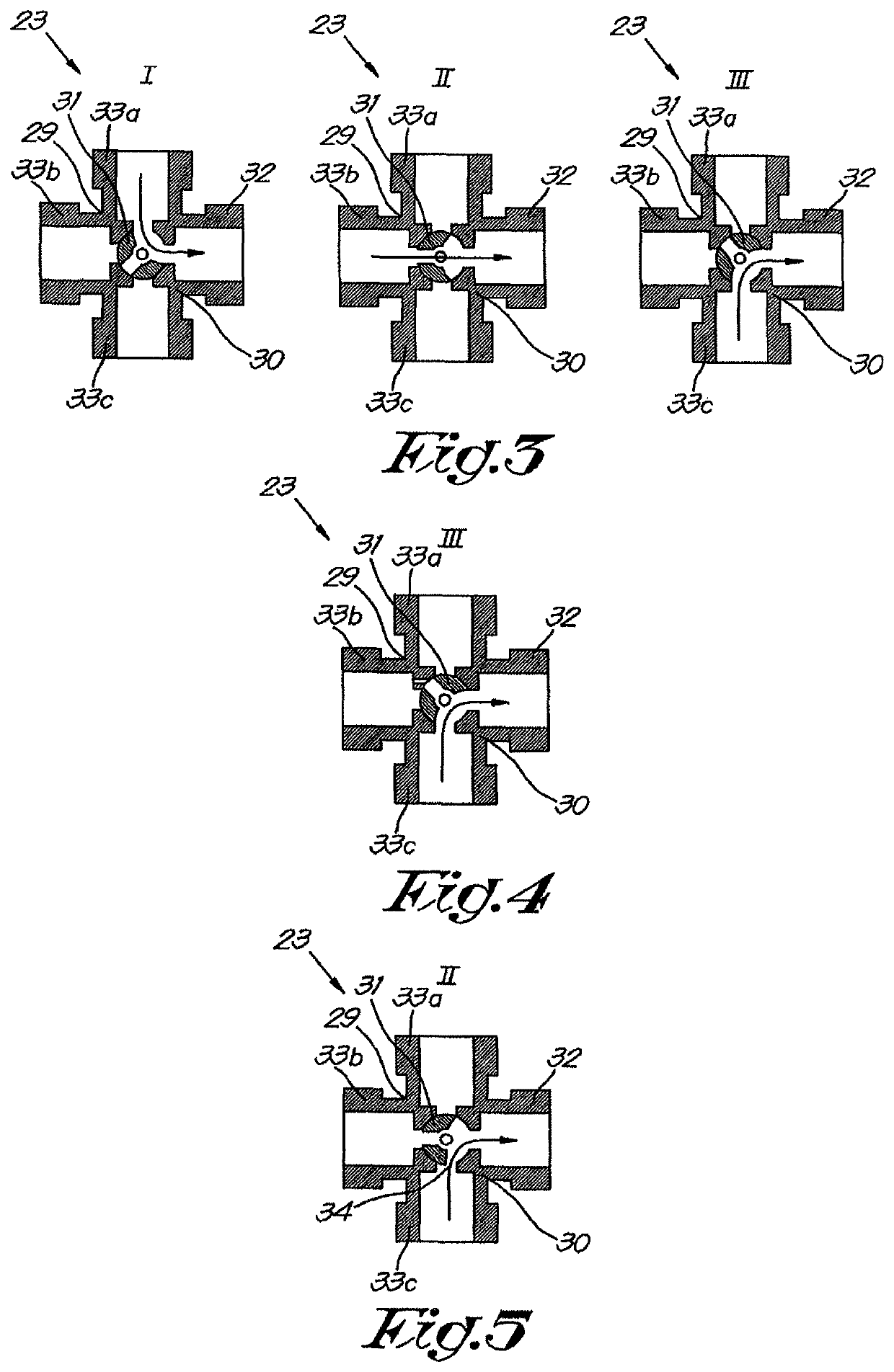 Method and device for controlling the oil temperature of an oil-injected compressor installation or vacuum pump using a flow distributor