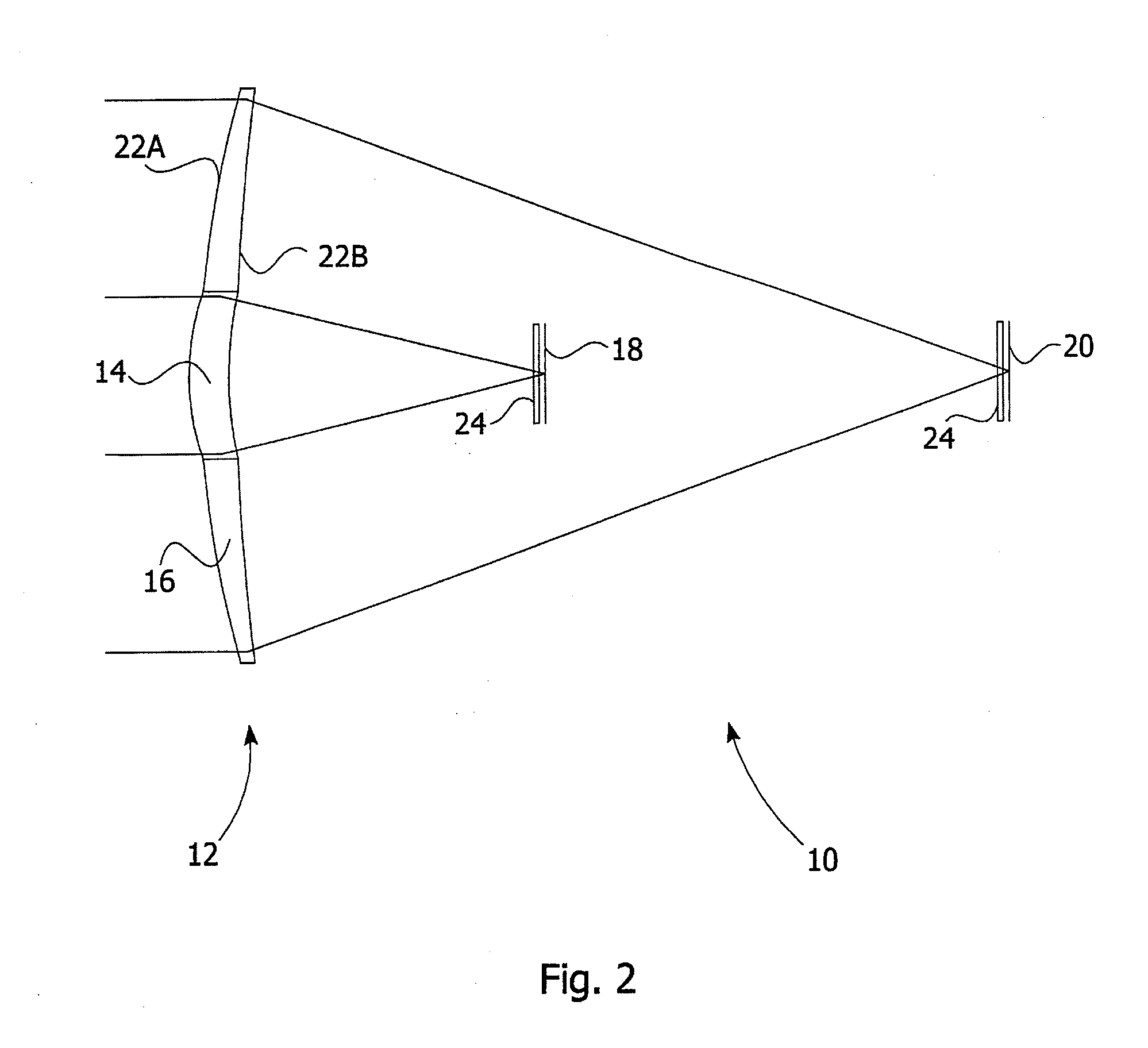 Dual field-of-view optical imaging system with dual focus lens