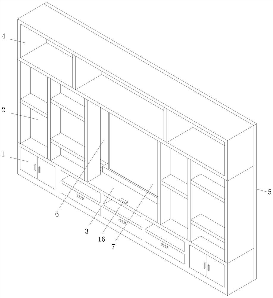 Television cabinet capable of being folded and stored