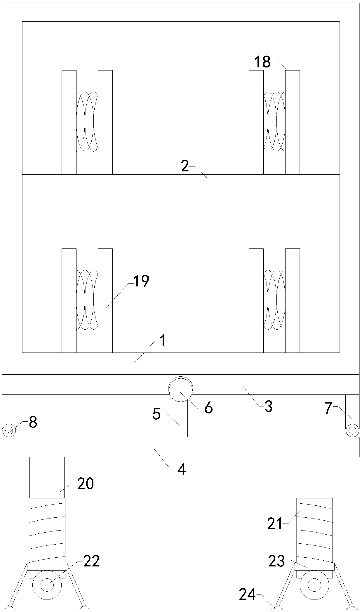 Finished product concentrated display device for intelligent building interphone explanation