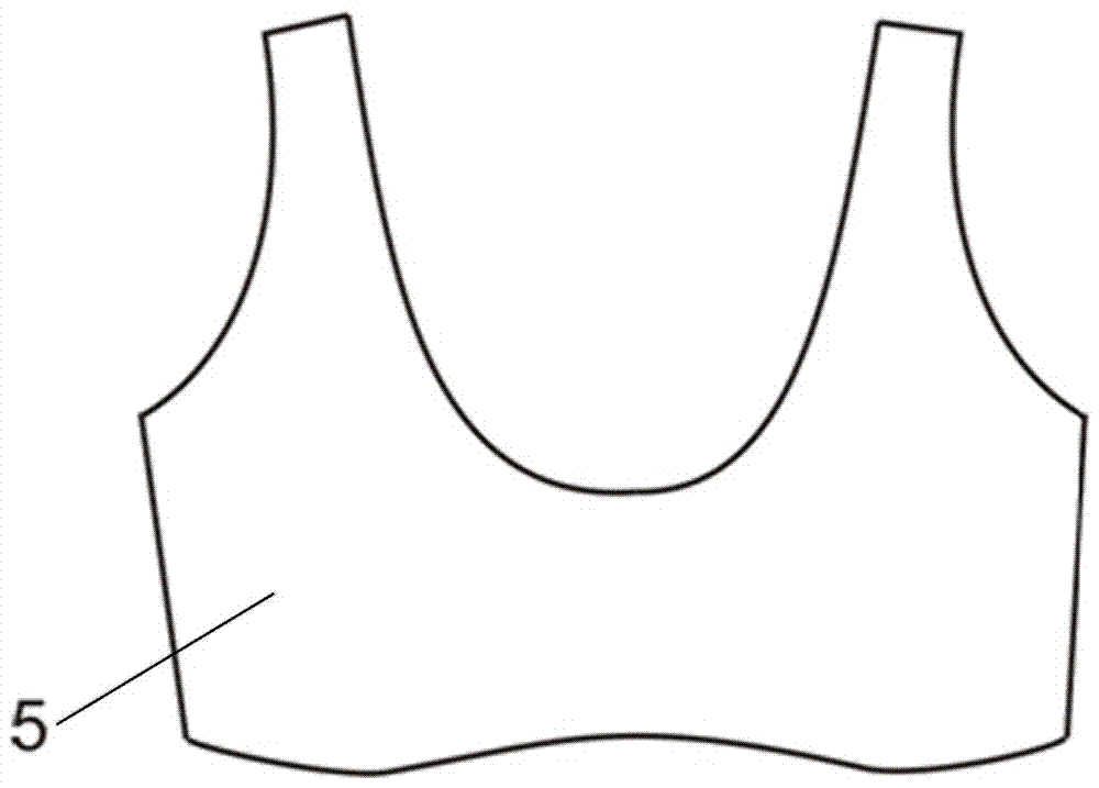 Improved structure of zero-constraint vest-like bra with insert