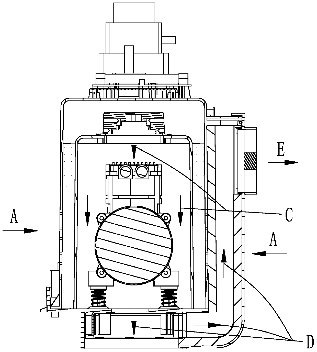 Airway structure and corresponding oxygen generator using same