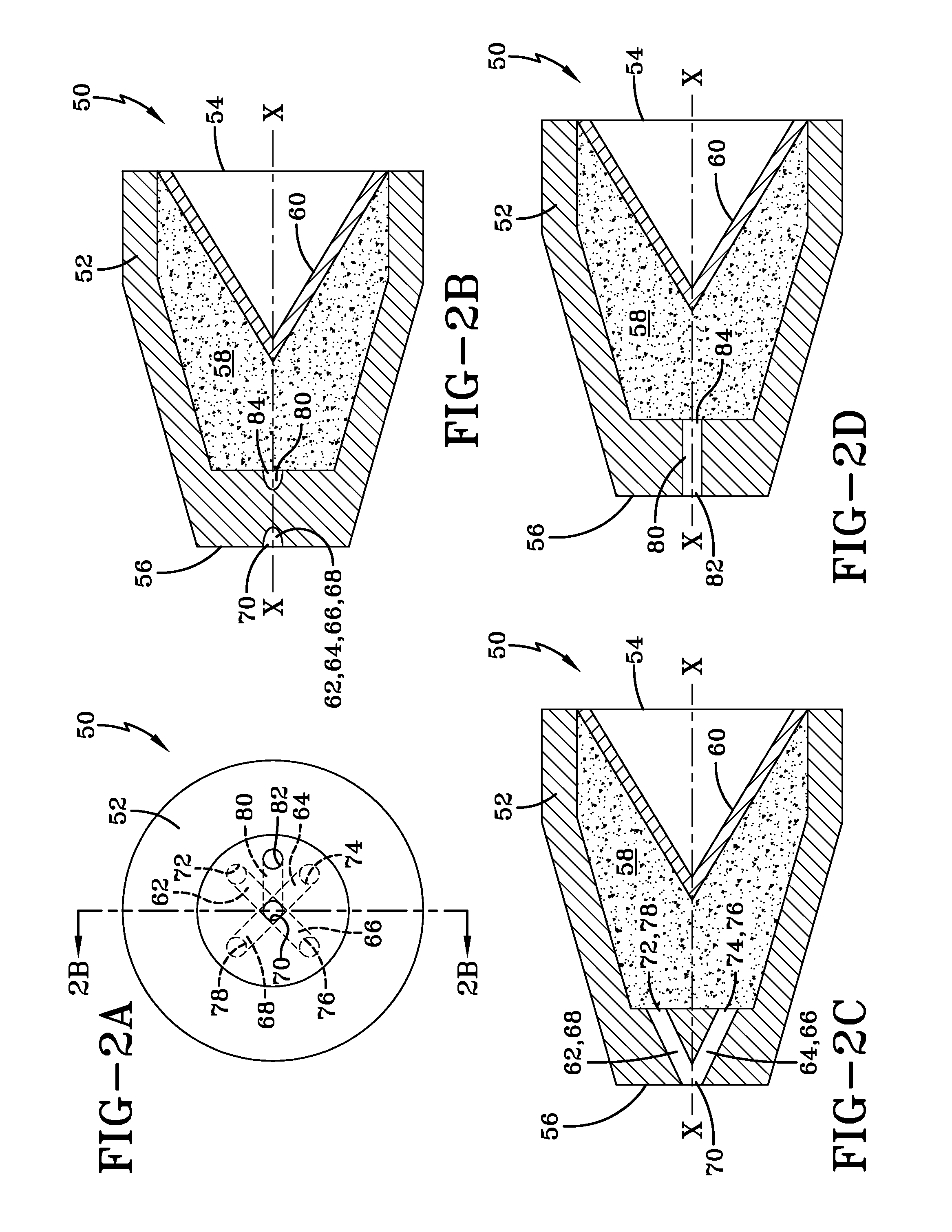 Selectable output well perforator and method for producing variable hole profiles