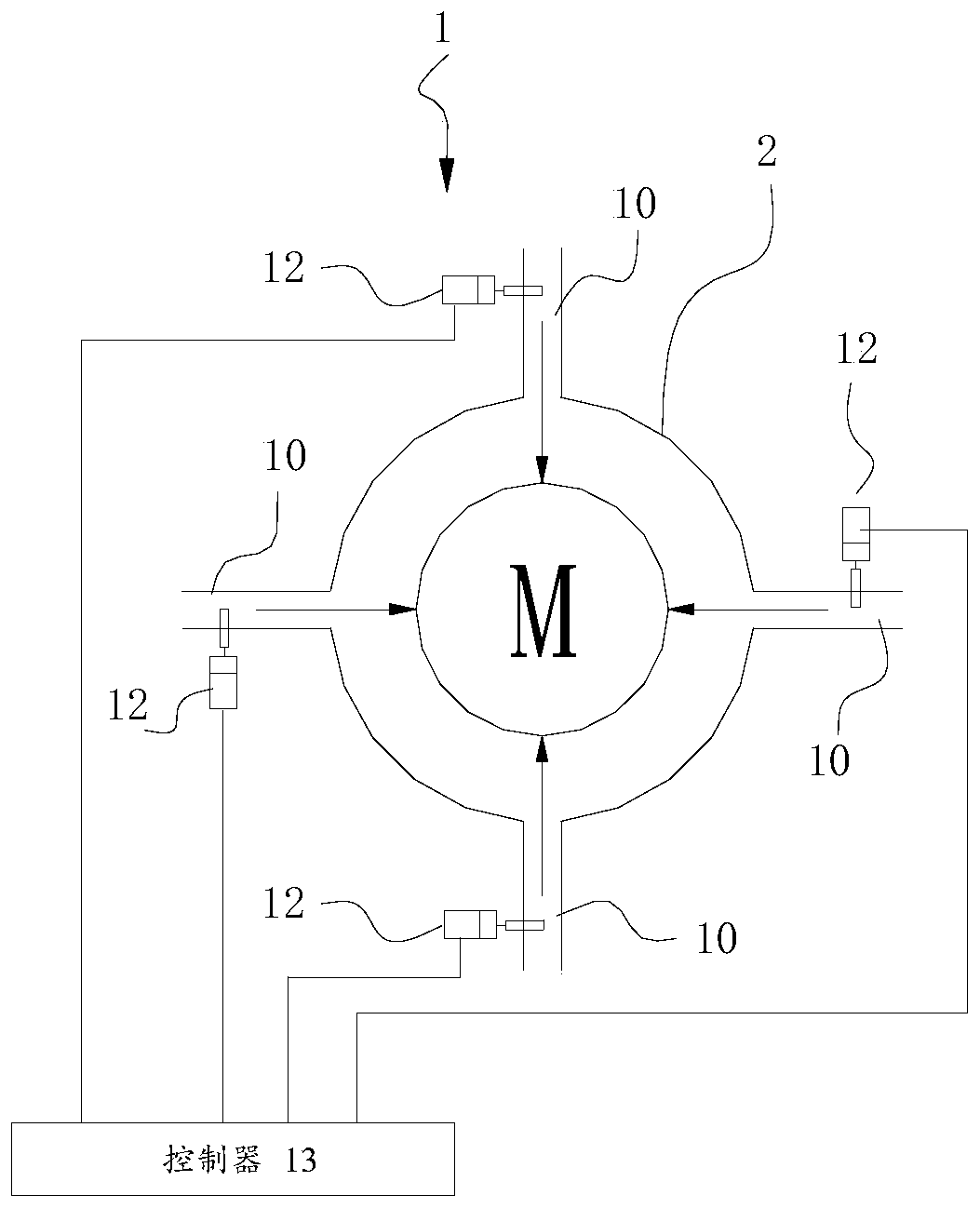 Motor cooling component, control method, control device and electrical equipment