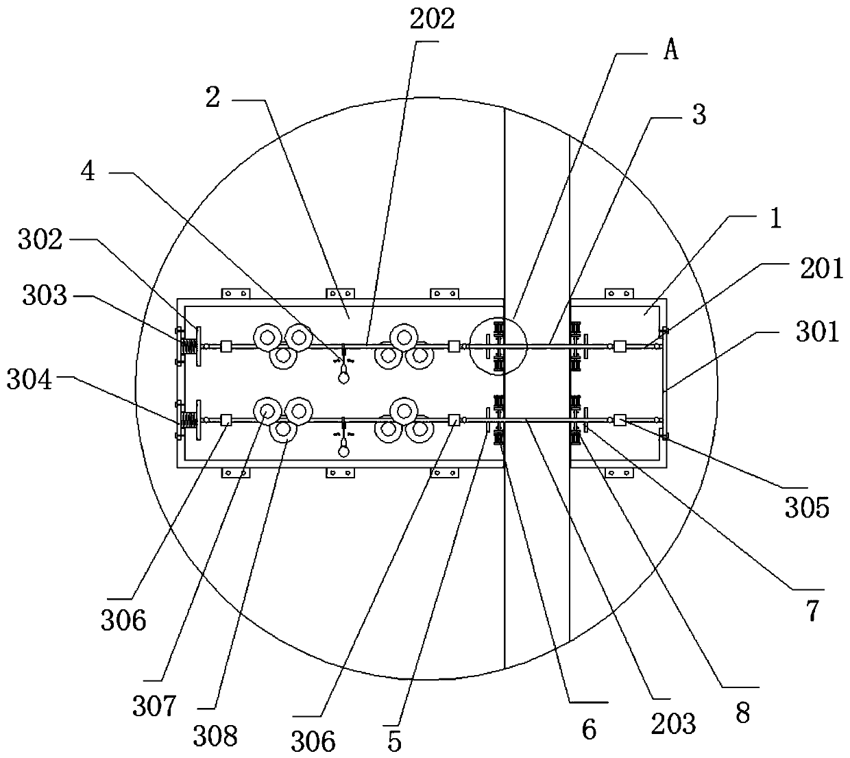 Immersed tunnel construction displacement monitoring device and monitoring method thereof