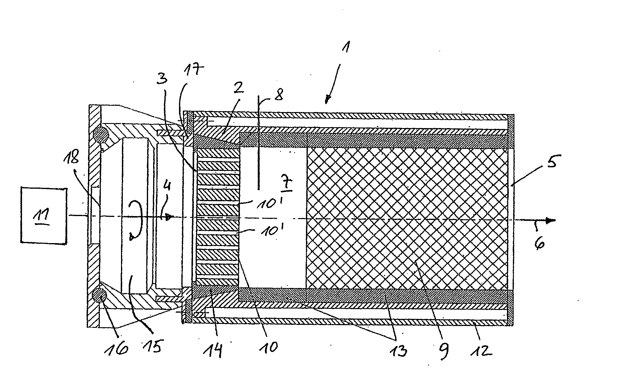 Porous burner as well as a method for operating a porous burner