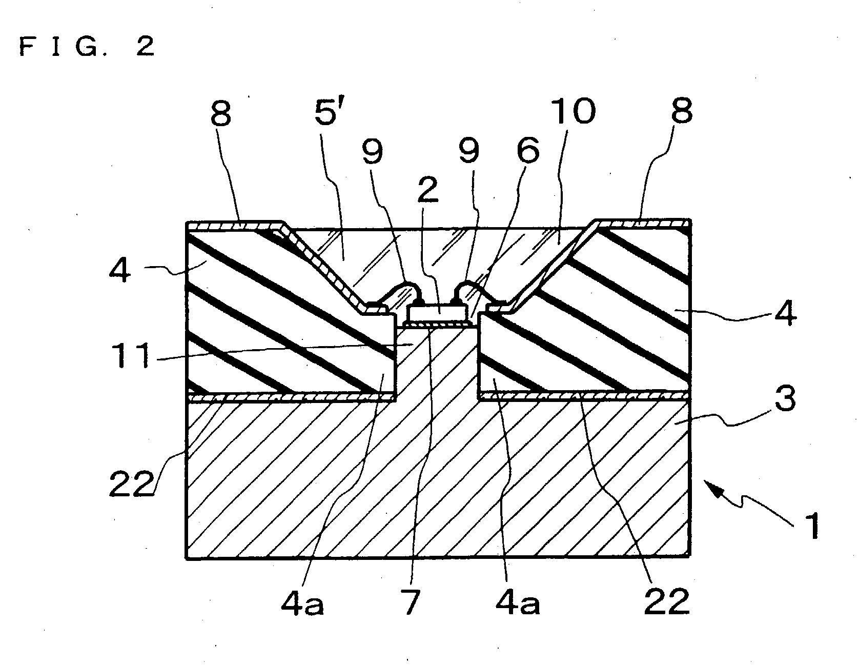 Light source device using led, and method of producing same