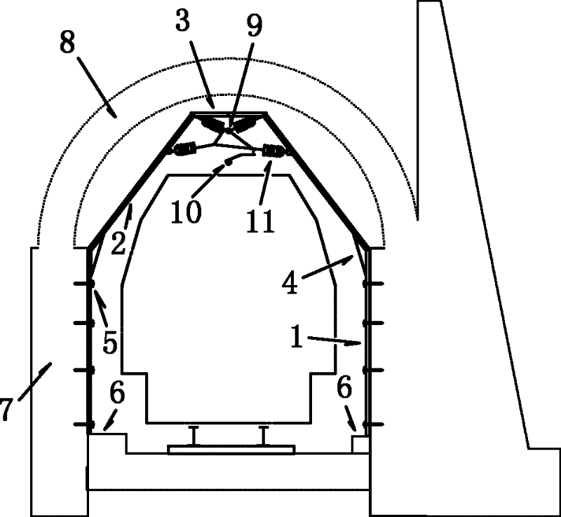 Method of transferring contact suspension for additionally building open-cut tunnel on electrified railway operating line