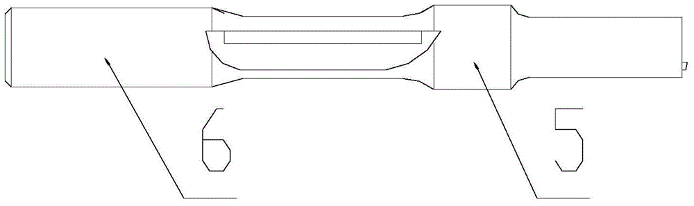 A positioning double section knife