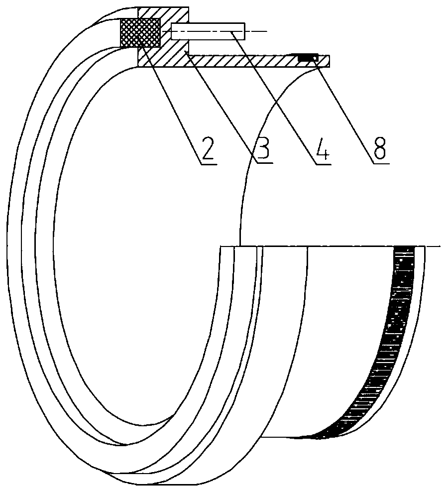 Liquid mechanical seal internally provided with axial floating tray sleeve
