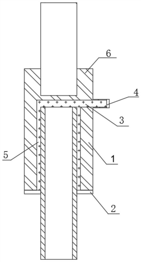 Grouting sleeve structure and construction method