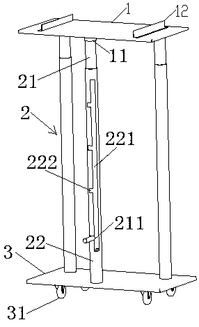 Assembling tool for secondary equipment modules of prefabricated cabin