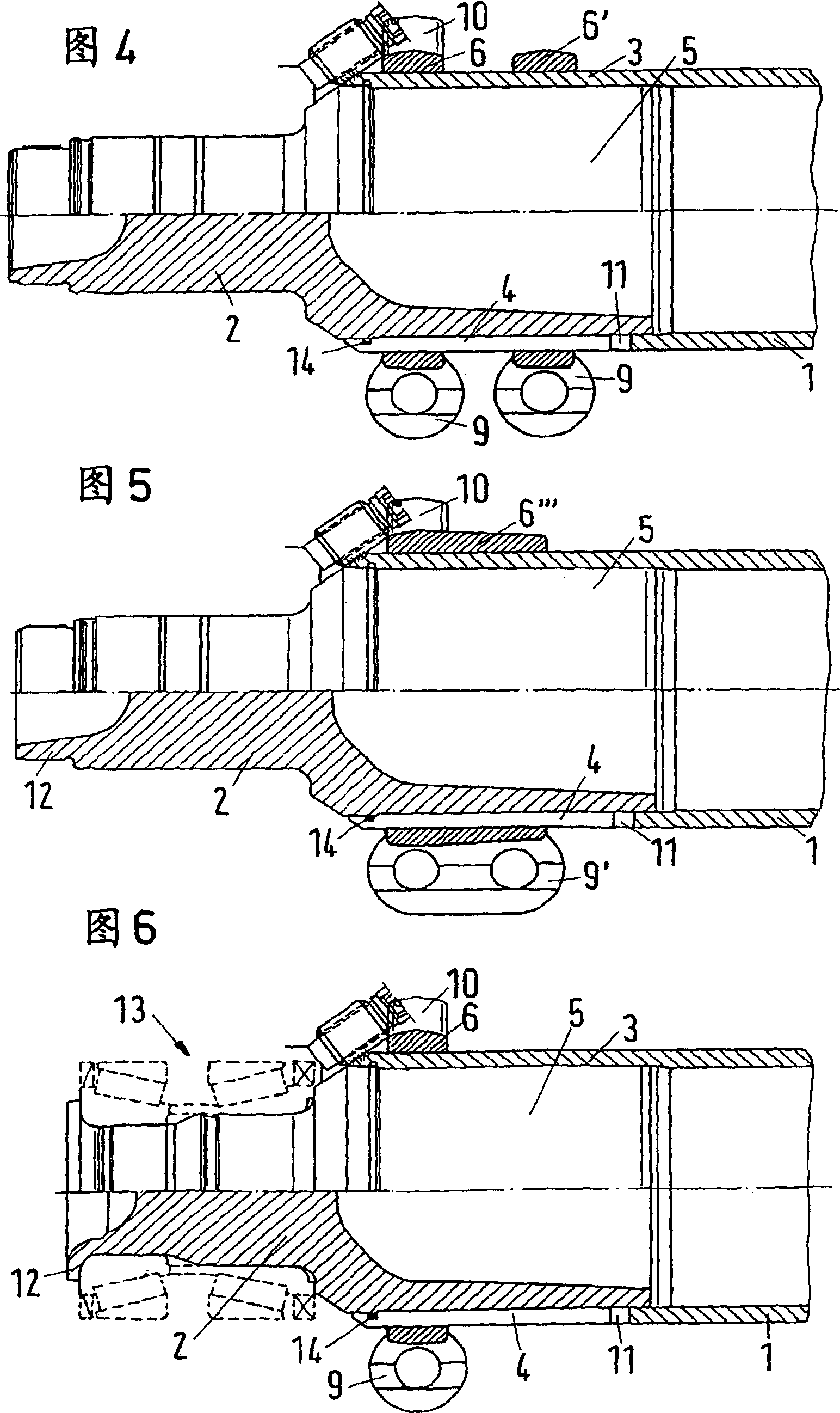 Wheel bearing on an axle body for vehicles