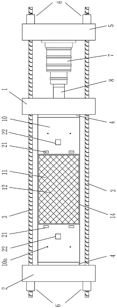 Accelerated corrosion and deterioration testing device for tunnel lining structure in bearing state