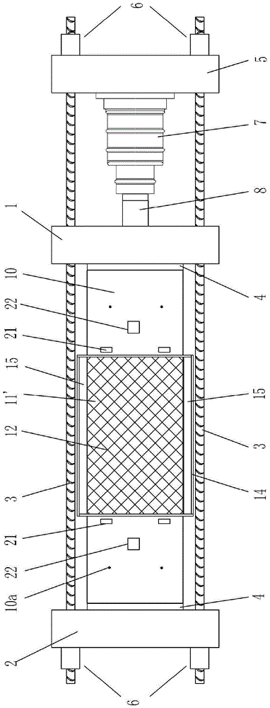 Accelerated corrosion and deterioration testing device for tunnel lining structure in bearing state