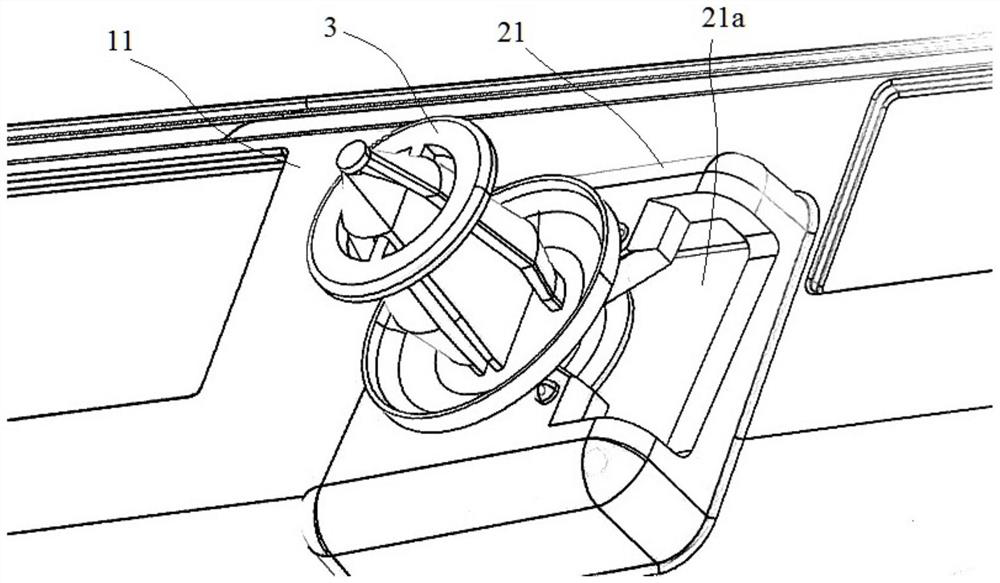 Mounting structure for rubbing strip of car door