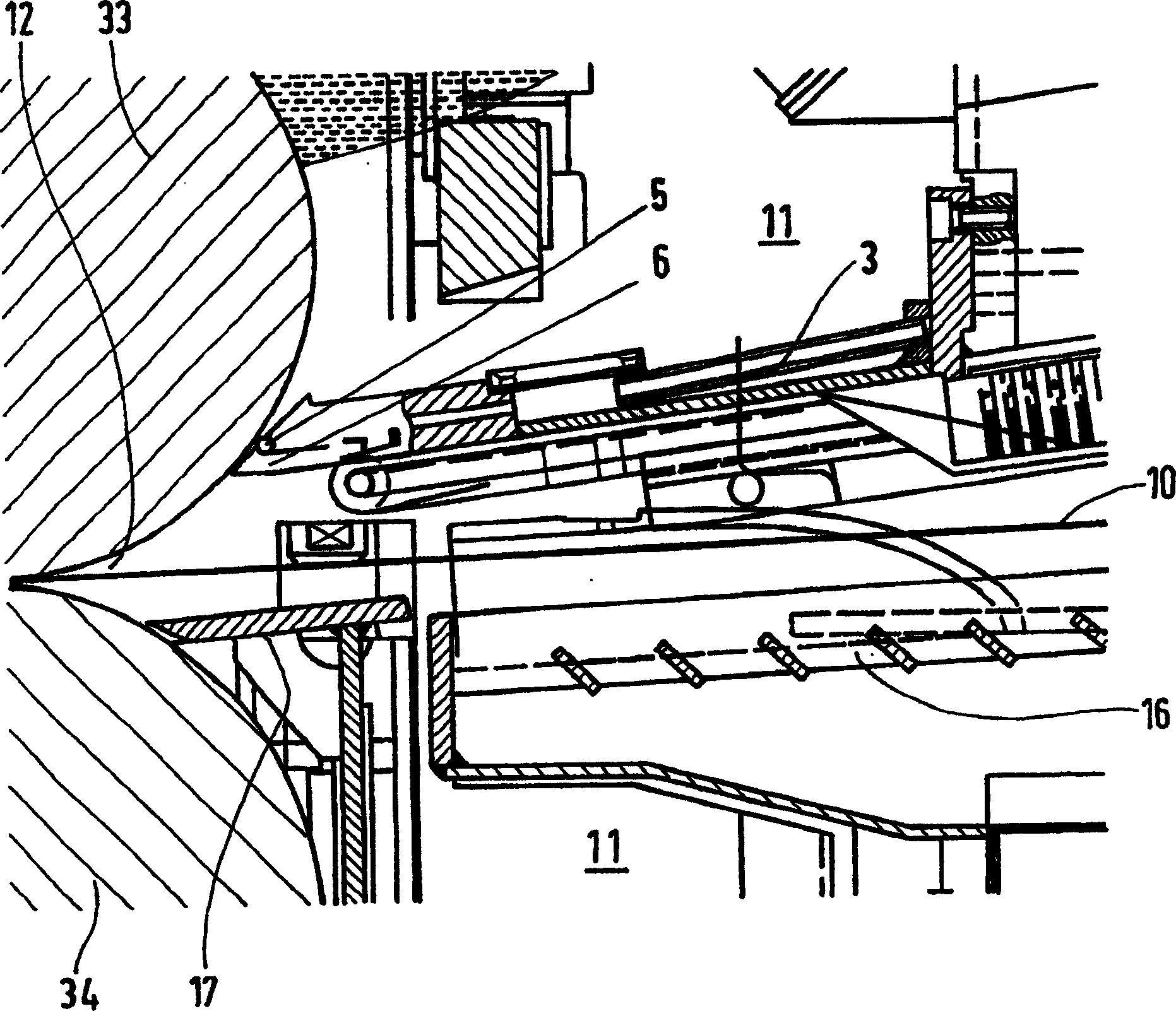 Device for keeping a cold-rolled strip dry in the outlet of strip rolling mills