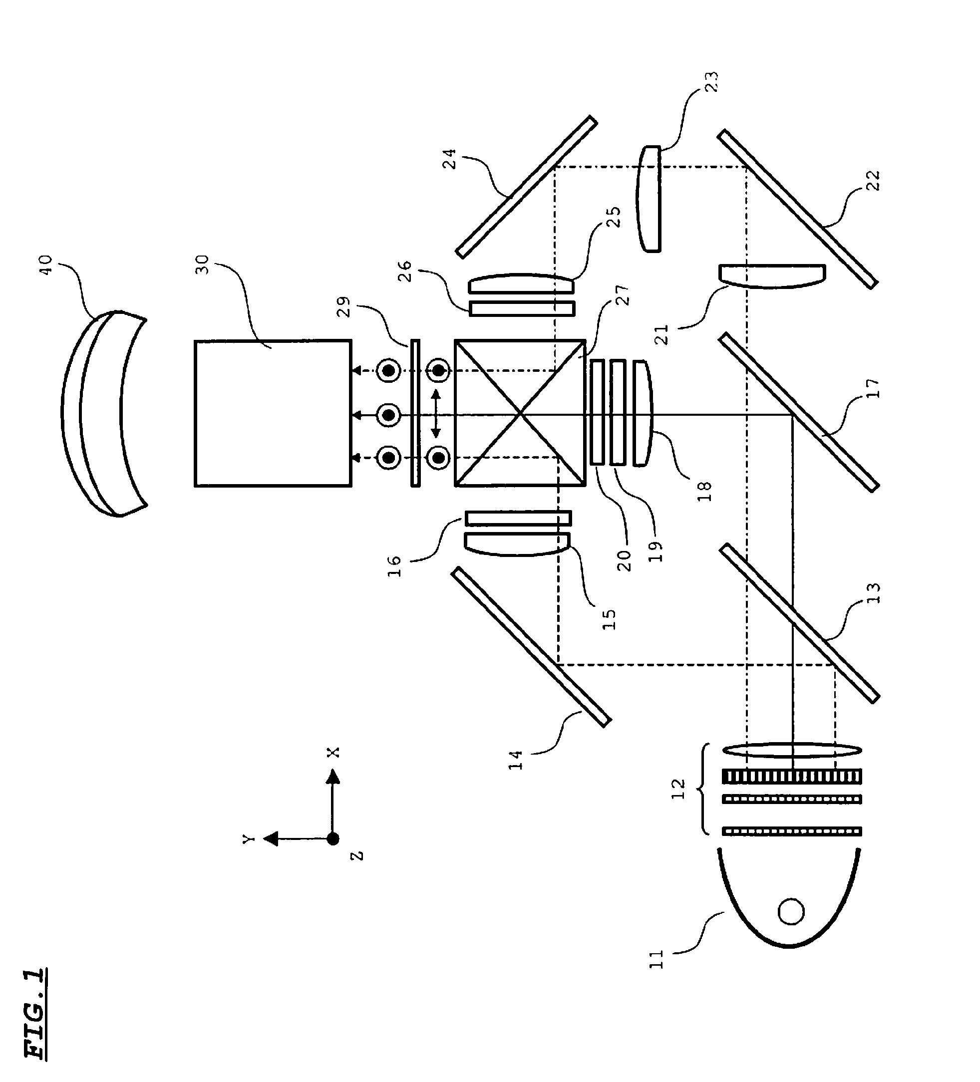 Projection display device