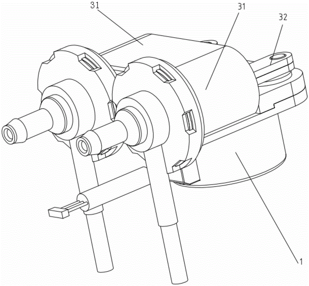 Pump and automatic putting system provided with same