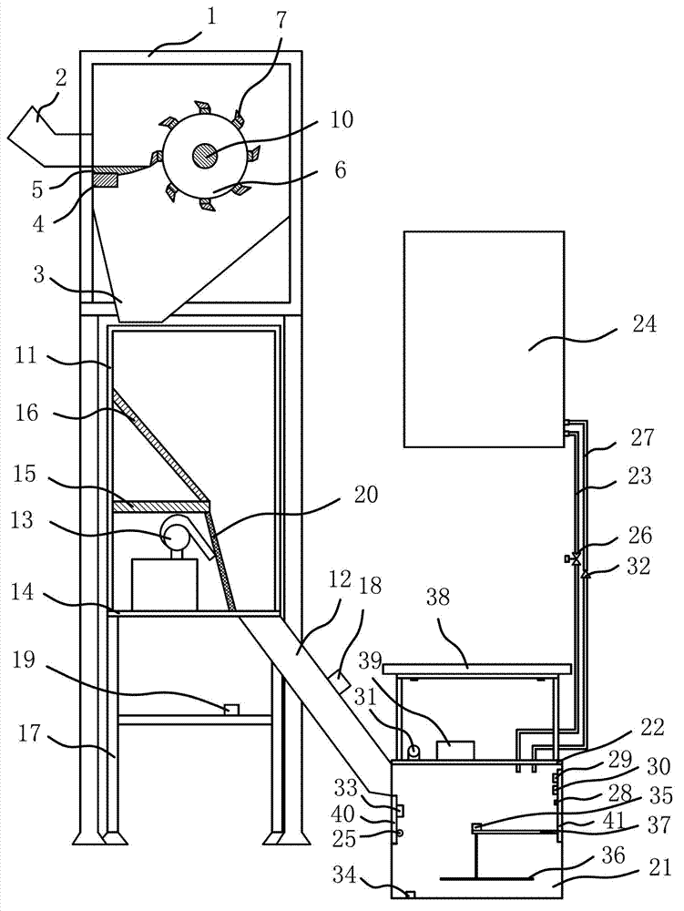 System for generating sewage gas by straw