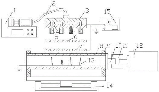 Electrostatic spinning device for batch preparation of orderly nanofibers