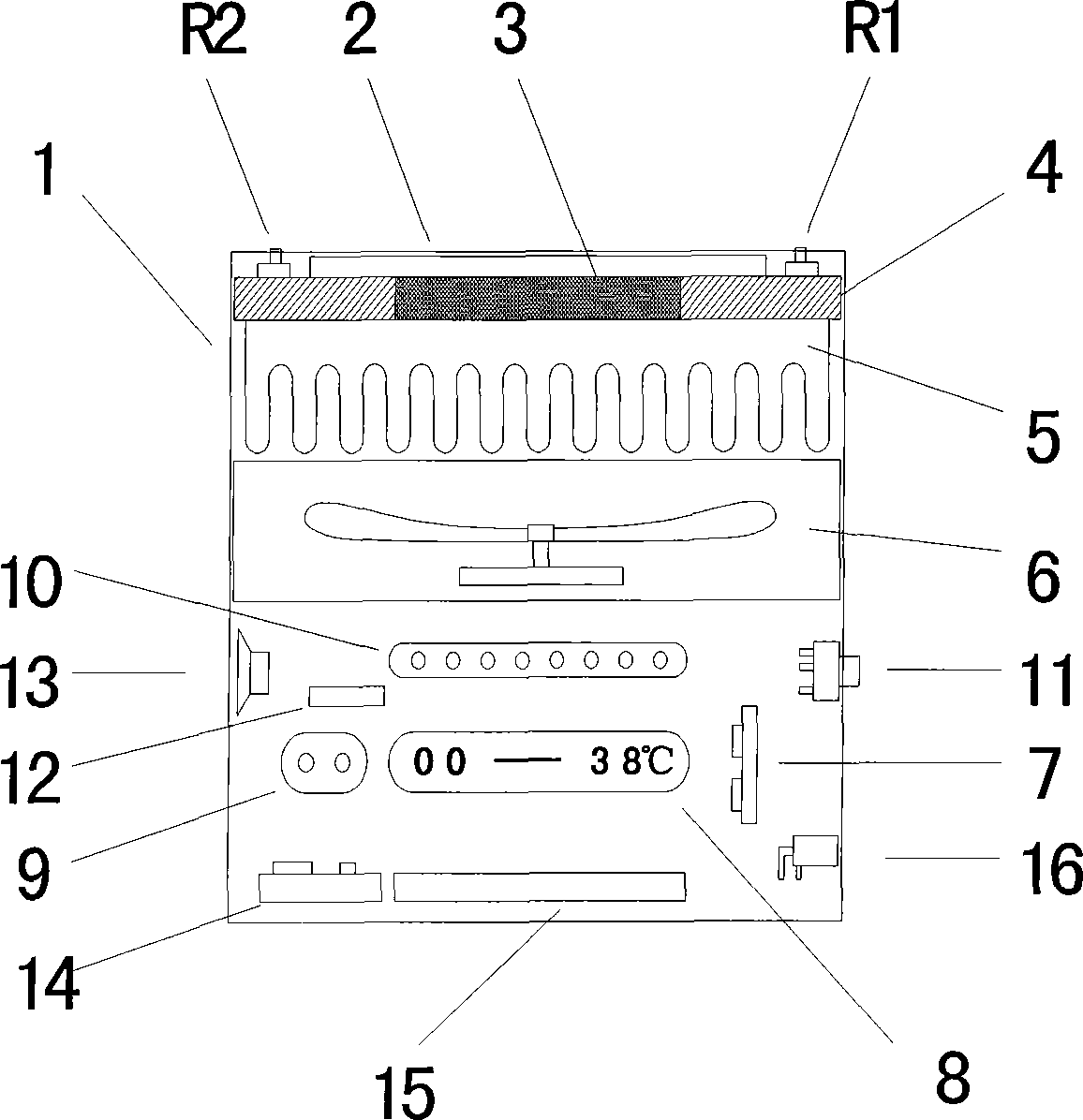 Wireless sensing semiconductor refrigerating and heating device