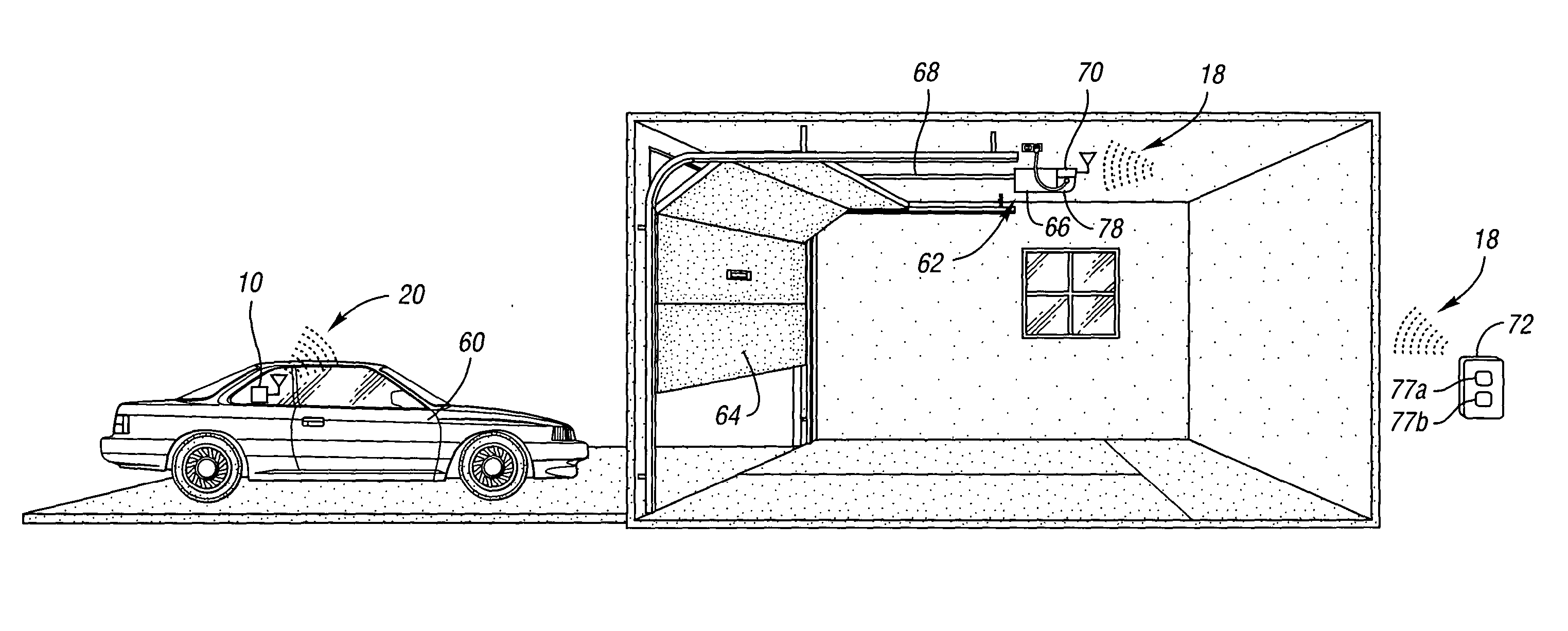 Universal vehicle based garage door opener control system and method