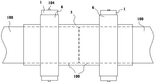 Air pressure type pipeline connector