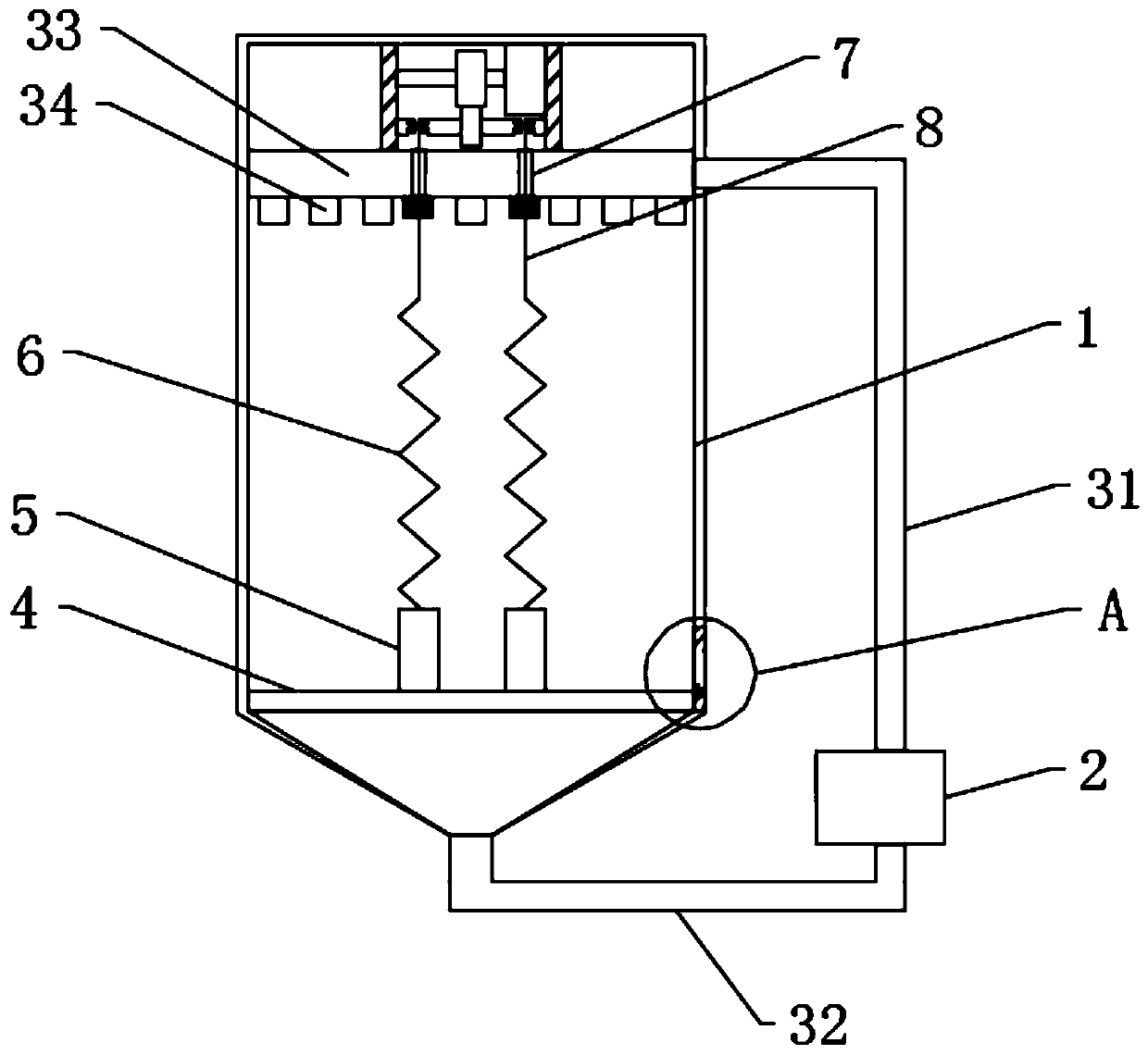 Industrial boiler flue gas desulfurization and denitrification equipment