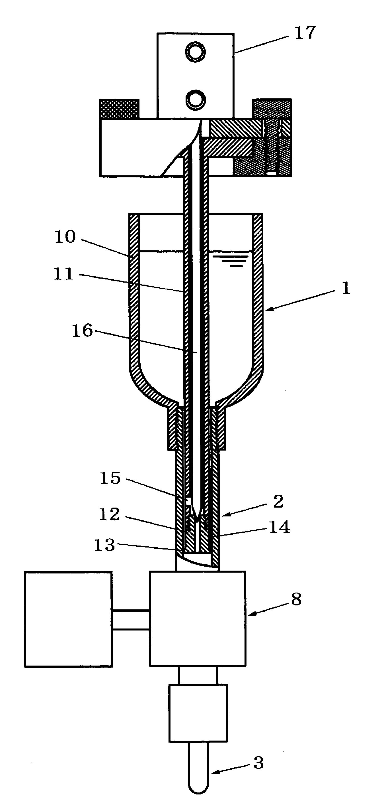 Liquid material delivering method and device therefor