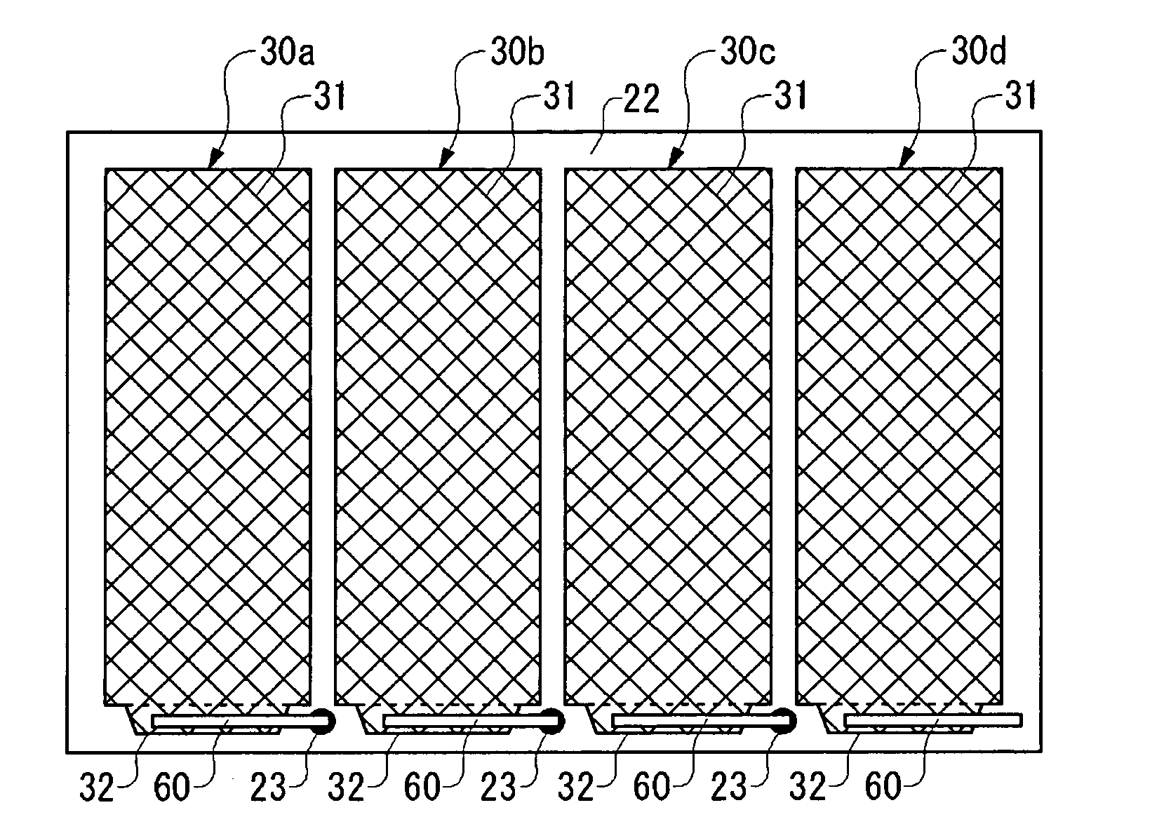Fuel cell and method for connecting current connectors thereto