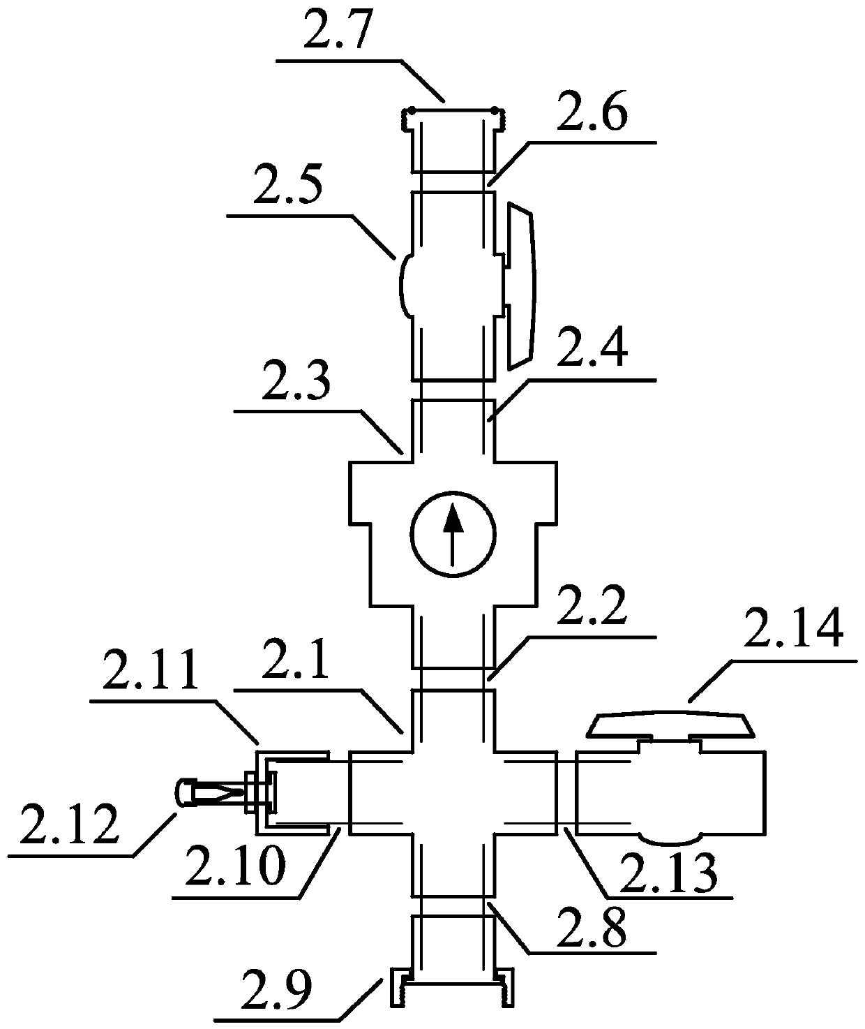 Manual simple columnar sediment collection device and method thereof