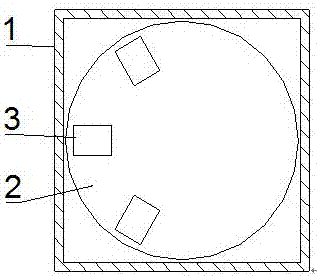 Portable spraying device for liquid paint