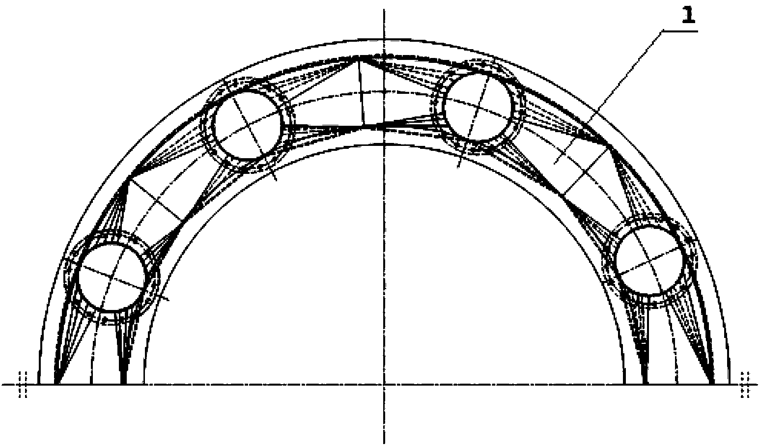 A rotary table filter gas-liquid distribution valve