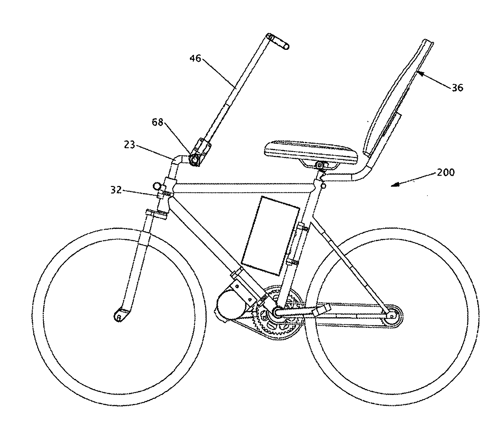 Dual-posture electric assist bicycle
