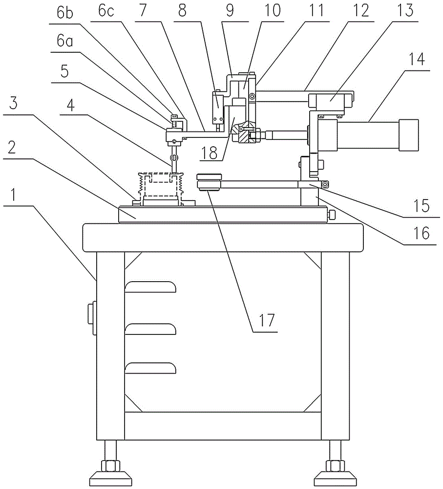 An automatic stamping machine for marking pulley assembly