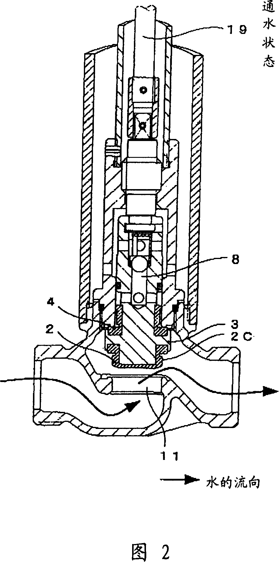 Valve capable of draining water