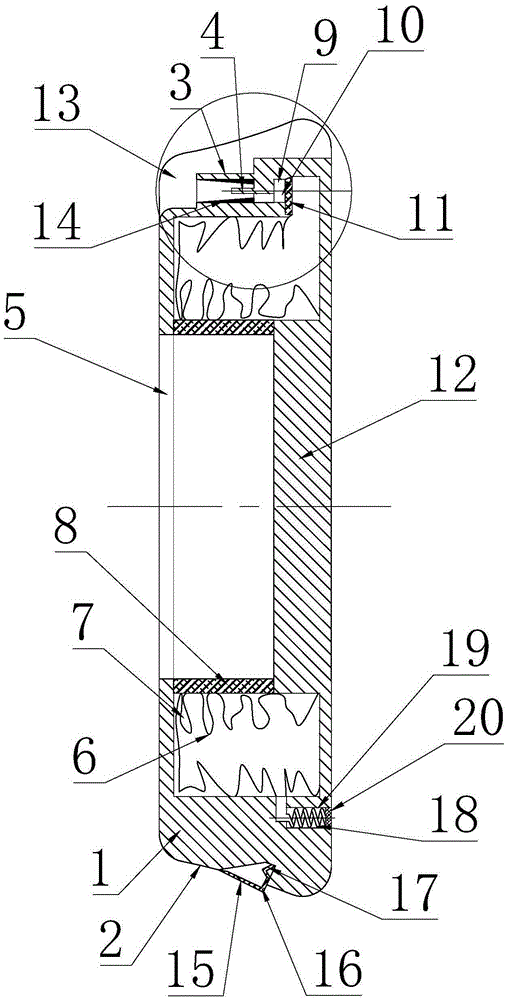 Emergency device used for tire of all terrain vehicle