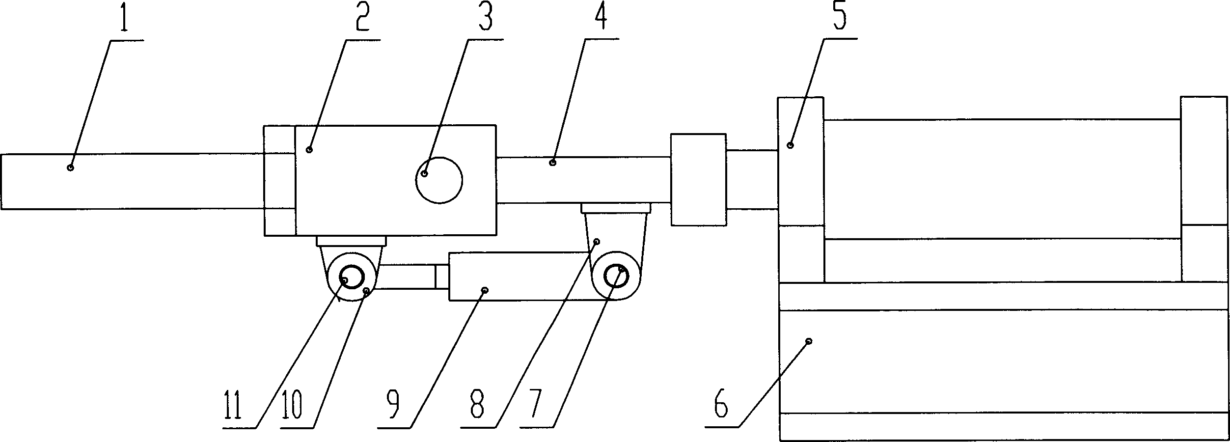 Large-sized liquid-state die forging hydraulic press production line