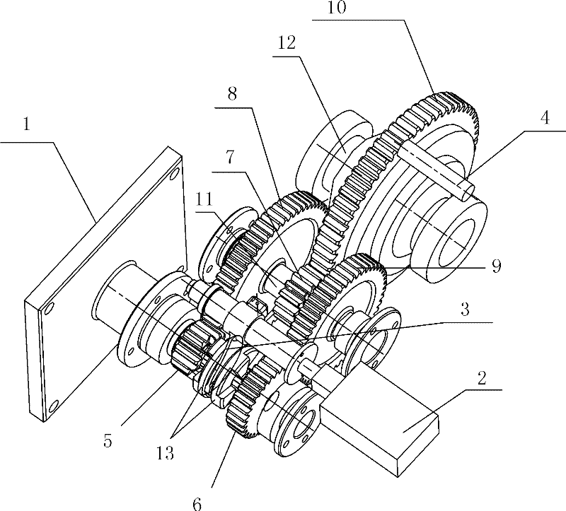 Automatic speed-changing mechanism for electric vehicle