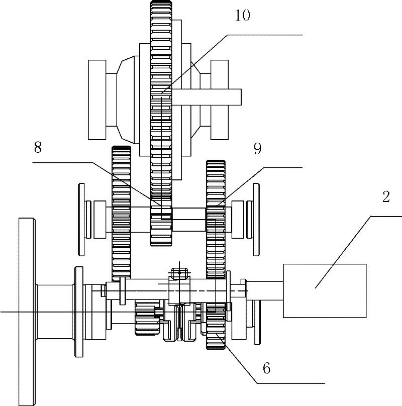 Automatic speed-changing mechanism for electric vehicle