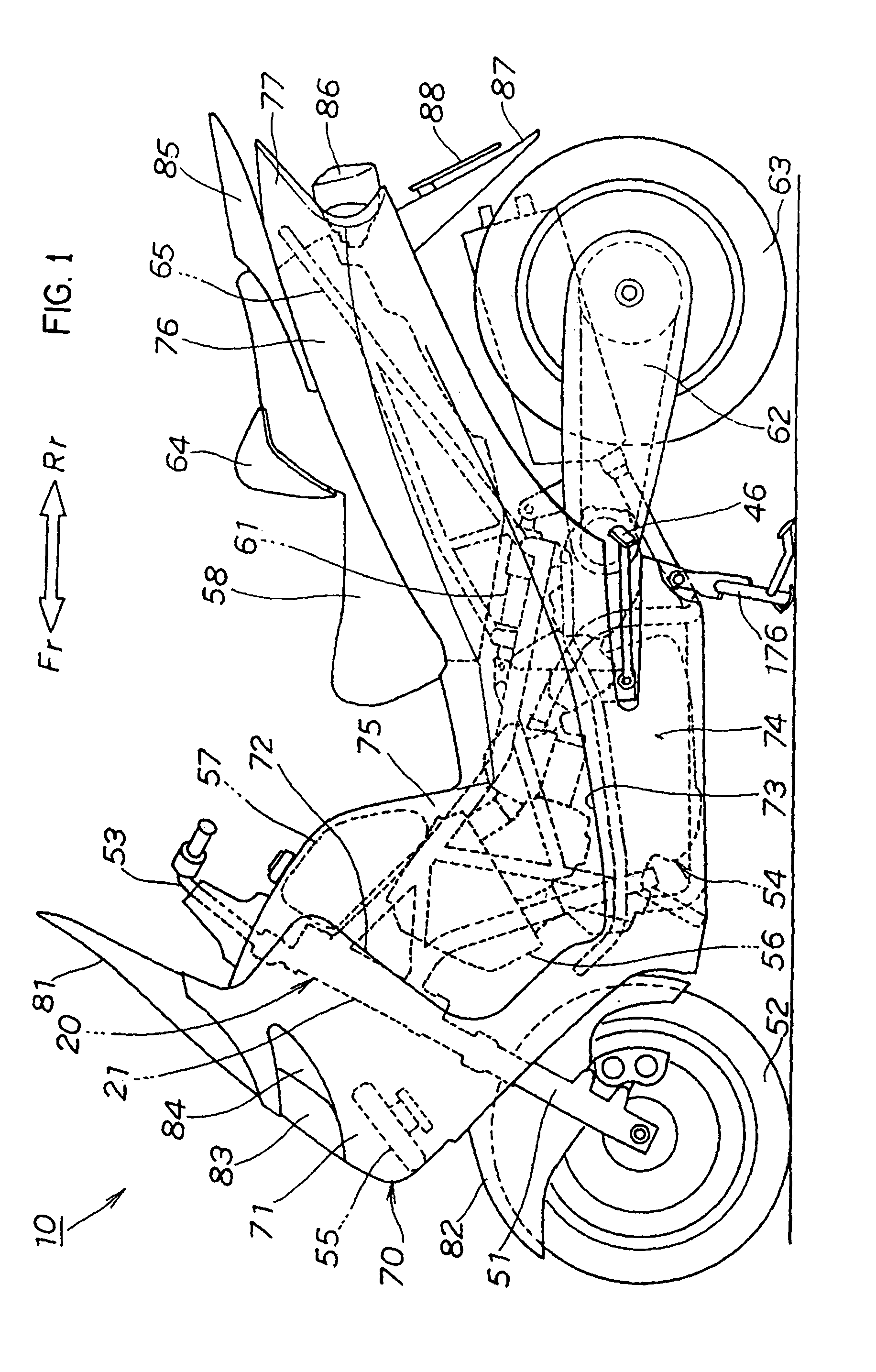 Engine mounting structure of low floor type vehicle