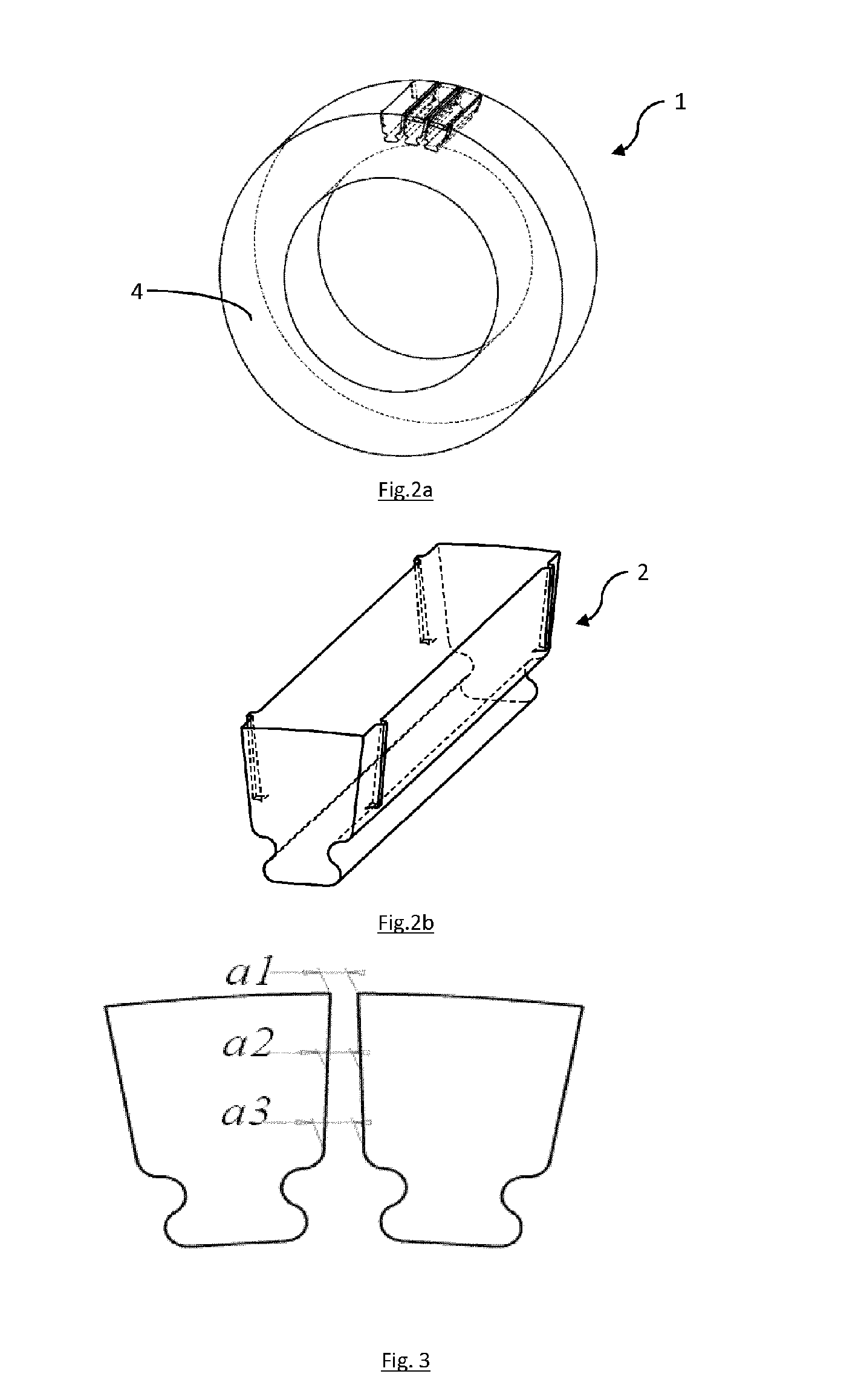 Grinding roller comprising inserts of increased massiveness